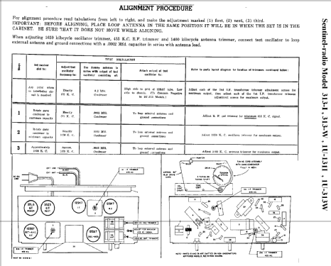 IU-313-W ; Sentinel Radio Corp. (ID = 297635) Radio