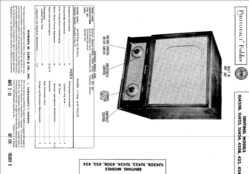 1U423 ; Sentinel Radio Corp. (ID = 499230) Television