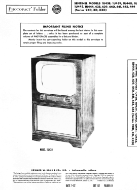 1U438 ; Sentinel Radio Corp. (ID = 3013743) Television