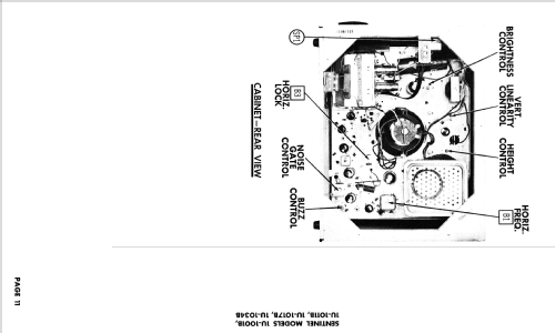 1U-1011B; Sentinel Radio Corp. (ID = 2679312) Television