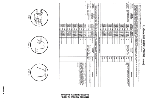 1U-1034B; Sentinel Radio Corp. (ID = 2679342) Television