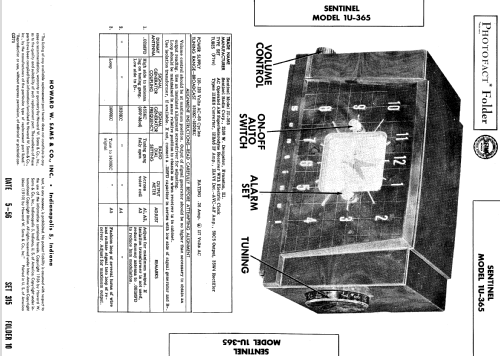 1U-365 ; Sentinel Radio Corp. (ID = 534287) Radio