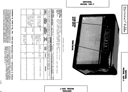 289-T ; Sentinel Radio Corp. (ID = 508198) Radio