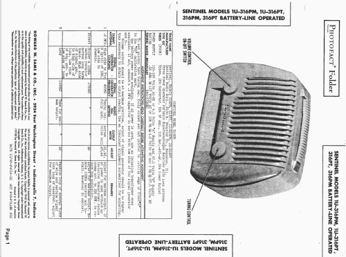 316 PT ; Sentinel Radio Corp. (ID = 1417661) Radio