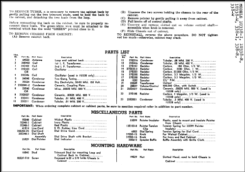 338-W ; Sentinel Radio Corp. (ID = 236000) Radio