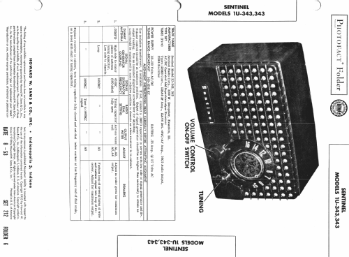 343 ; Sentinel Radio Corp. (ID = 982572) Radio