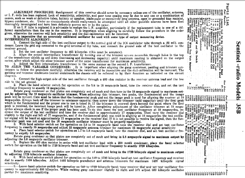 35B ; Sentinel Radio Corp. (ID = 304040) Radio