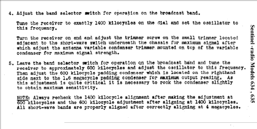 634 ; Sentinel Radio Corp. (ID = 299145) Radio