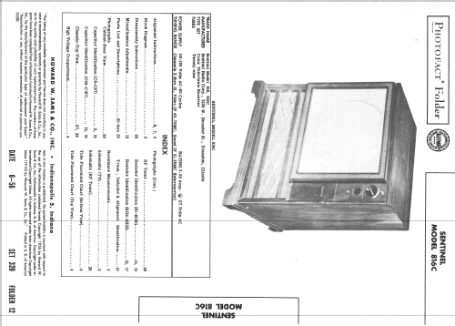 816C ; Sentinel Radio Corp. (ID = 2264234) Television