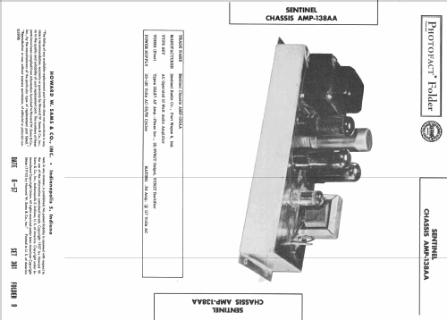 Ch= AMP-138AA; Sentinel Radio Corp. (ID = 2382680) Ampl/Mixer