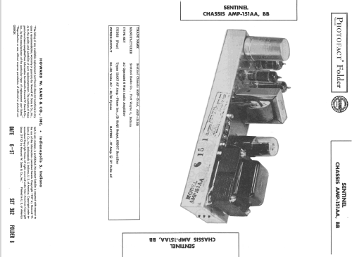 Ch= AMP-151BB; Sentinel Radio Corp. (ID = 2385945) Ampl/Mixer