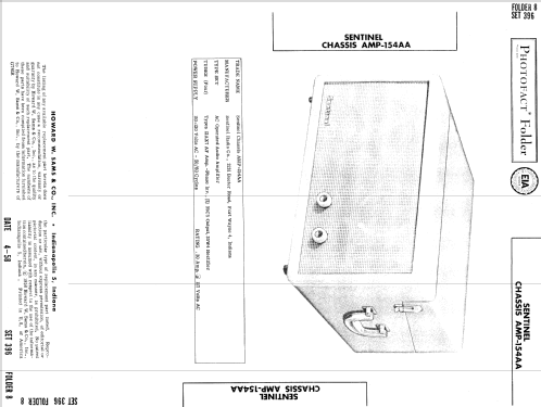 Chassis Ch= AMP-154AA; Sentinel Radio Corp. (ID = 999909) Ampl/Mixer