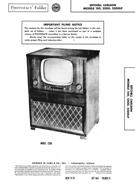 150 Ch= 25; Setchell Carlson, (ID = 2953904) Television