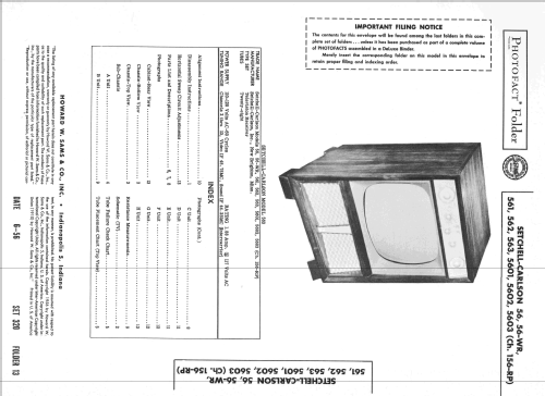 5603 Ch= 156-RP; Setchell Carlson, (ID = 2272406) Fernseh-R