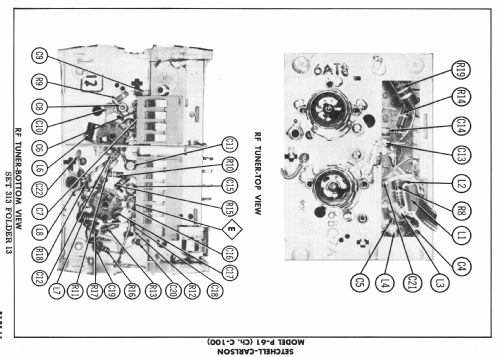 P-61 Ch= C-100; Setchell Carlson, (ID = 2162478) Television