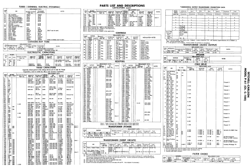 P-61 Ch= C-100; Setchell Carlson, (ID = 2162482) Television