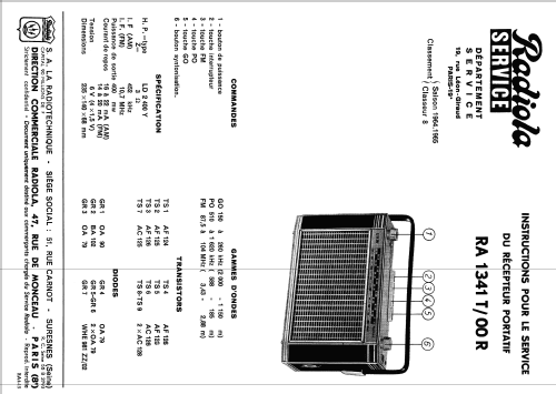 RA1341T /00R; Radiola marque (ID = 1884589) Radio