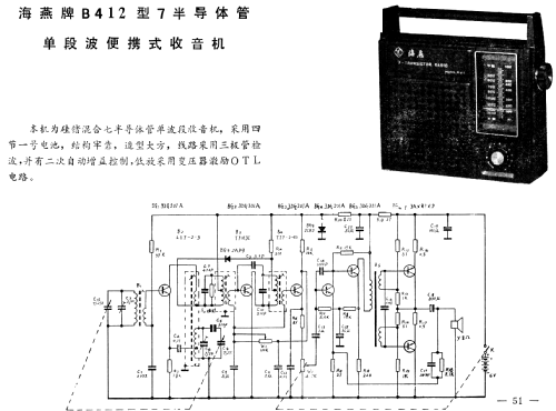 Haiyan 海燕 B412; Shanghai 101 上海一 (ID = 807818) Radio