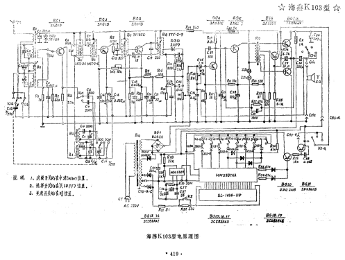 Haiyan 海燕 K103 Clock Radio; Shanghai 101 上海一 (ID = 823345) Radio