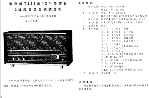 Petrel 海燕 T321; Shanghai 101 上海一 (ID = 807076) Radio