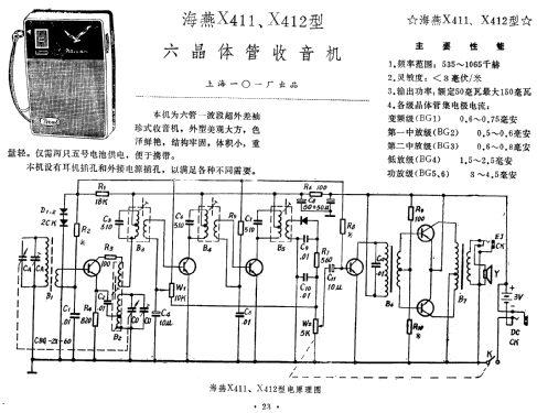 Petrel 海燕 X411; Shanghai 101 上海一 (ID = 814379) Radio