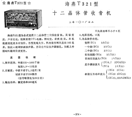 Petrel 海燕 T321; Shanghai 101 上海一 (ID = 823289) Radio