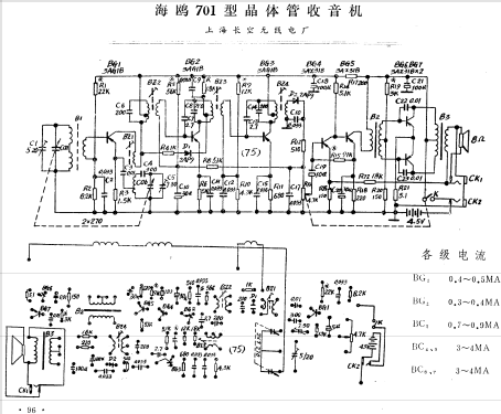 Haiou 海鸥 701; Shanghai 上海长空无... (ID = 801377) Radio