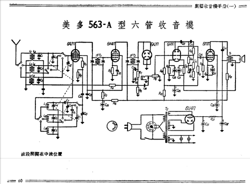 Meiduo 美多 563-A; Shanghai 上海无线电... (ID = 777709) Radio