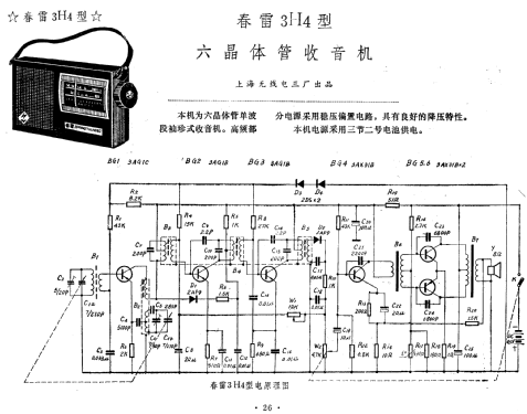 Chunlei 春雷 3H4; Shanghai No.3 上海无... (ID = 814382) Radio