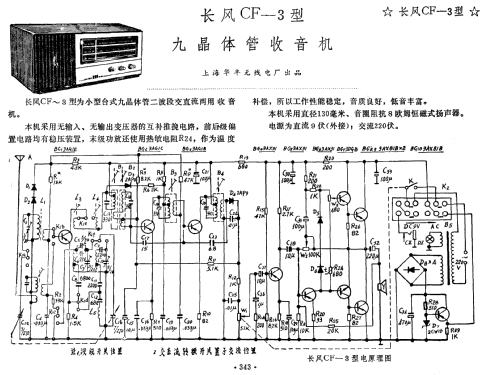 Changfeng 长风 CF-3; Shanghai 上海华丰无线电厂 (ID = 821430) Radio