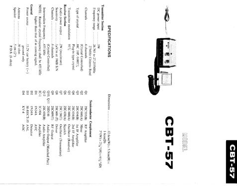 Modern 6 Channels Mobile/Base Transceiver CBT-57; Sharp; Osaka (ID = 1827037) Citizen