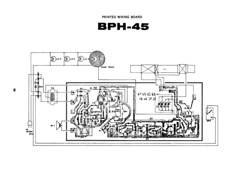 Make-Up Mirror Radio BPH-45 ; Sharp; Osaka (ID = 638440) Radio