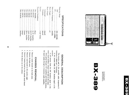 Eight Transistor BX-389; Sharp; Osaka (ID = 639009) Radio