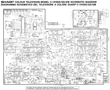 Colour Television C-1410 SS/SD/SW; Sharp; Osaka (ID = 3027672) Television