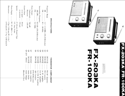 FR-100 KA; Sharp; Osaka (ID = 411521) Radio