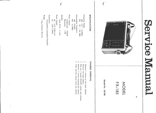 FX-185; Sharp; Osaka (ID = 140856) Radio