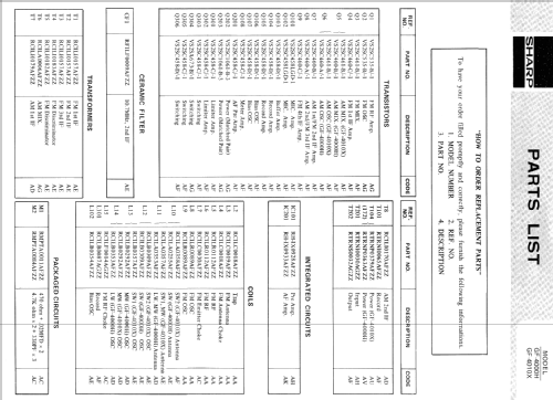 GF-4000H; Sharp; Osaka (ID = 441190) Radio