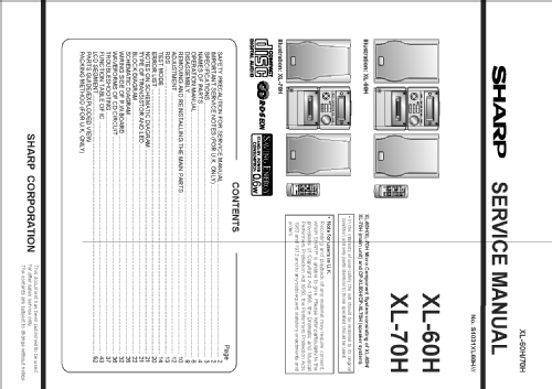 Micro Component System XL-70H; Sharp; Osaka (ID = 2555326) Radio