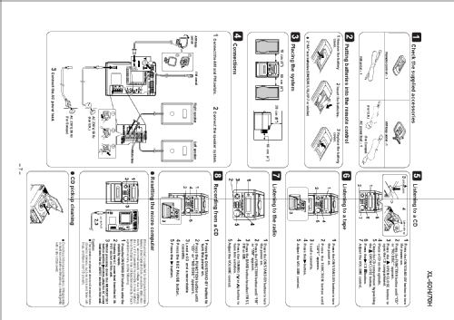 Micro Component System XL-70H; Sharp; Osaka (ID = 2555332) Radio