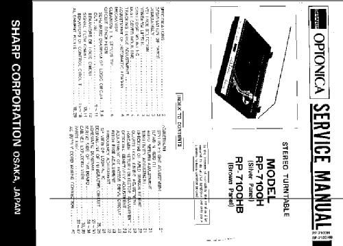 Optonica RP-7100H; Sharp; Osaka (ID = 1997570) R-Player
