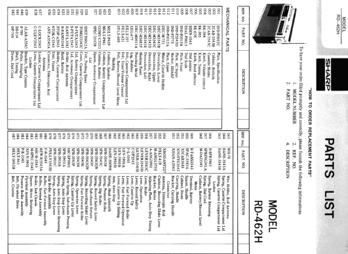 Radio Recorder RD-462H; Sharp; Osaka (ID = 1259501) Radio