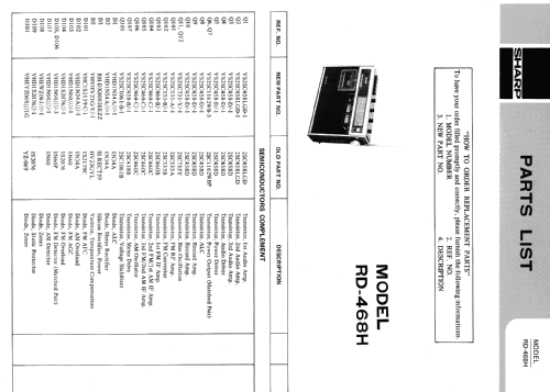 Radio Recorder RD-468H; Sharp; Osaka (ID = 1260086) Radio