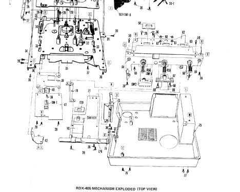 Radio Recorder RDX-405; Sharp; Osaka (ID = 1244718) Radio