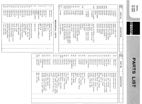 RD-200X; Sharp; Osaka (ID = 414000) Radio