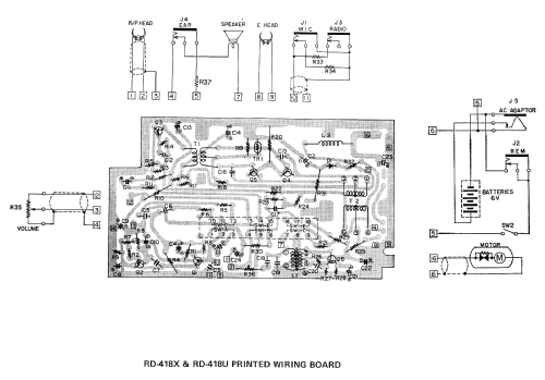 Recorder RD-418X Ch= RD 418; Sharp; Osaka (ID = 1248059) R-Player