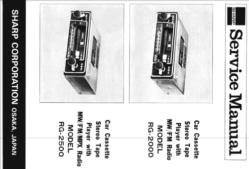 RG-2000; Sharp; Osaka (ID = 1279010) Car Radio