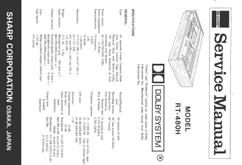 RT-480H R-Player Sharp; Osaka, build 1976 ??, 2 pictures | Radiomuseum