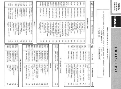 SD-308H; Sharp; Osaka (ID = 417066) Radio