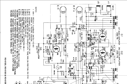 Solid State Tape Recorder RD-513E Ch= RD-513; Sharp; Osaka (ID = 1264587) R-Player