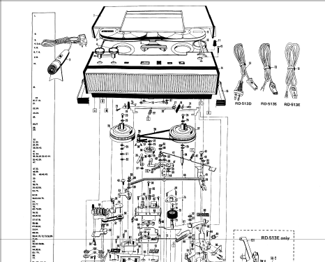 Solid State Tape Recorder RD-513E Ch= RD-513; Sharp; Osaka (ID = 1264592) R-Player